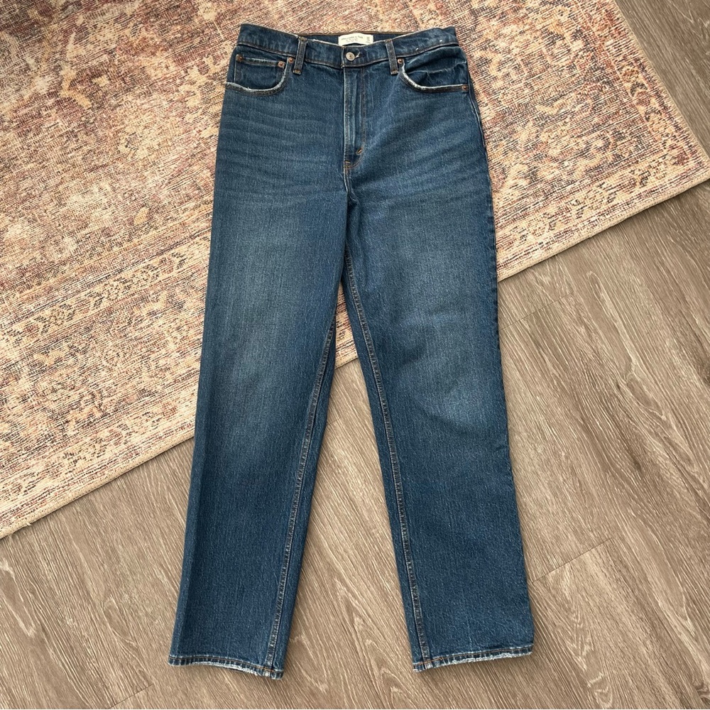 Abercrombie & Fitch The 90’s Straight Ultra High Rise, 10r